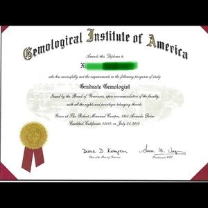 GIA G.G. Certificate